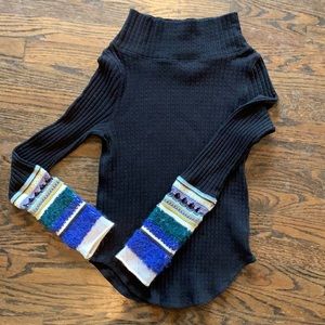 Free People sweater in black
